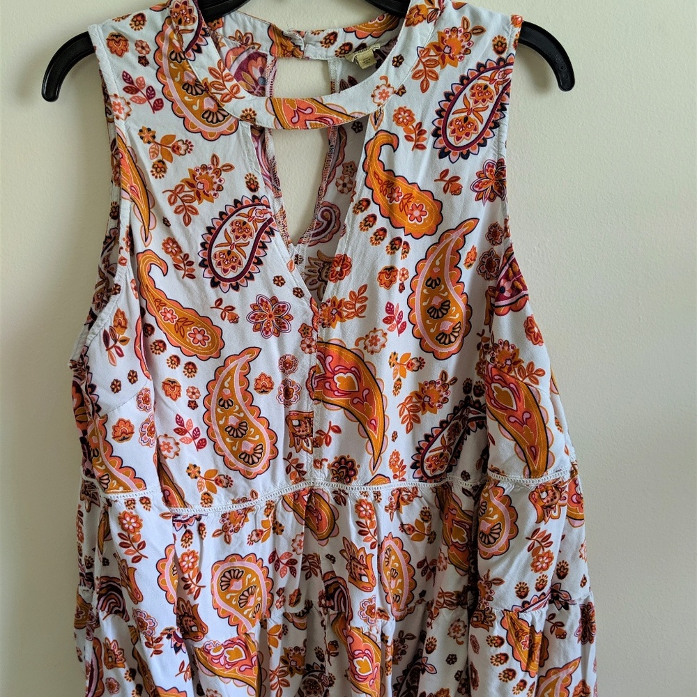 True Craft White Key Hole BOHO Tank